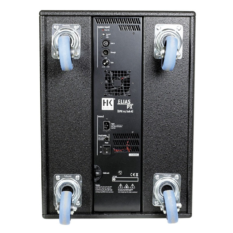 Location caisson de basse amplifié HK Audio EPX 115 Sub A - vue de derrière - Xl Sono