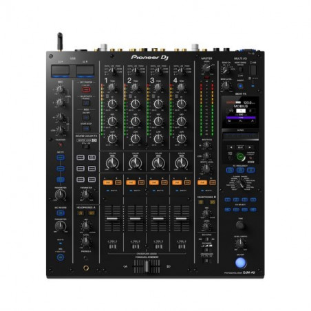 vue de face de la table de mixage