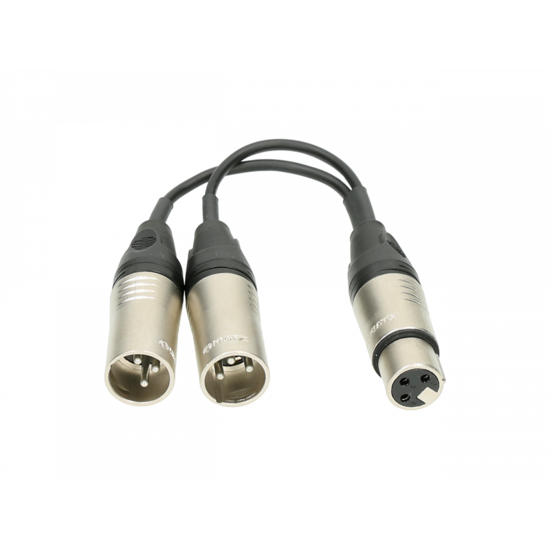 KLOTZ adaptateur XLR 3p F - 2 x XLR 3p M 0.20m - XL SONO