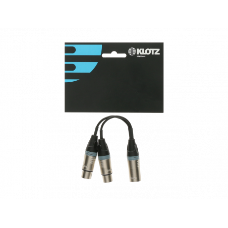 Adaptateur KLOTZ XLR mâle - 2x XLR femelle - XL SONO