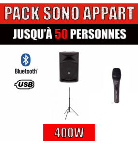 PACK SONO APPART - Jusqu'à 50 personnes - Xl Sono