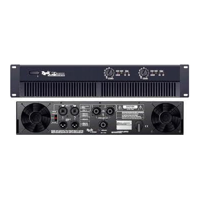 Location amplificateur Zeck PT-7 - vue de face et derrière - Xl Sono