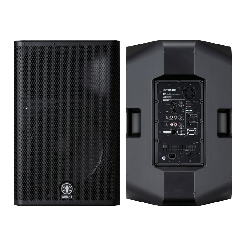 Location enceinte amplifié Yamaha DRX15 - vue de face et de derrière - Xl Sono