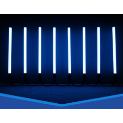 Tube LED 360° RGBWA-UV IP65 sur batterie