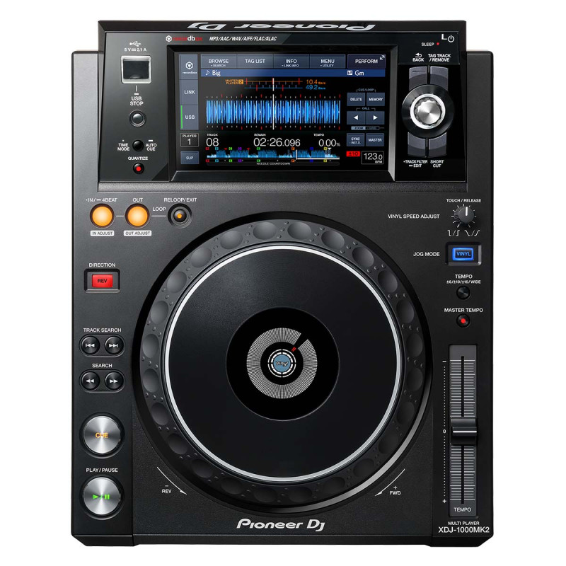 XDJ 1000 MK2 : Contrôleur DJ USB Pioneer DJ vue de dessus