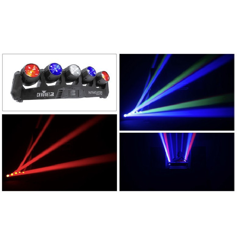 Location barre 5 lyres LED Chauvet intimidator Wave IRC - vue d'ensemble + demo - Xl Sono