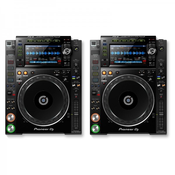 Location pack de 2 platines DJ - Pioneer CDJ2000 nexus - vue dessus - Xl Sono