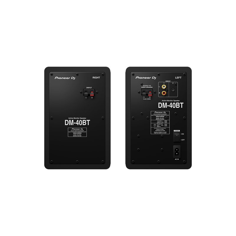 DM 40BT - Pioneer DJ (la paire) - vue de derrière - Xl Sono