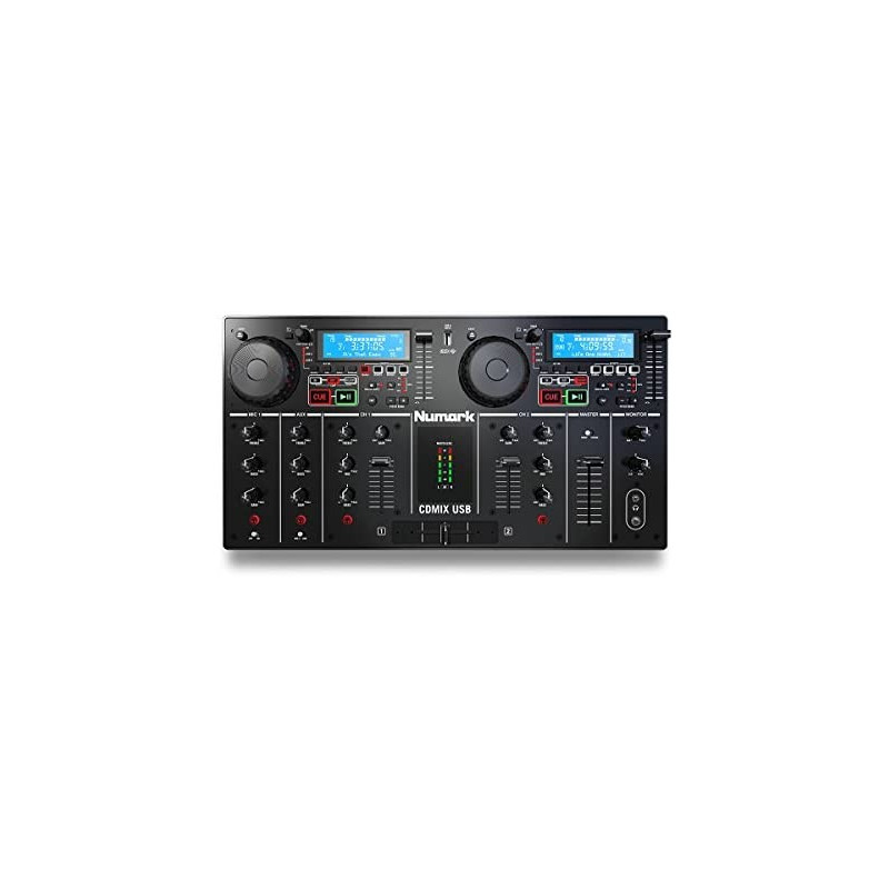 Location regie compact Numark USB/CD - vue du dessus - Xl Sono