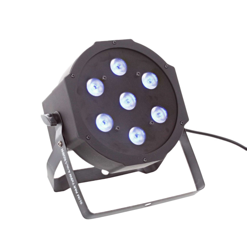 Location PAR SLIM à LED 7X9W  - vue de coté - Xl Sono