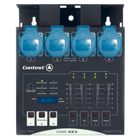 Location bloc de puissance 4 voies DMX - vue de face - Xl Sono
