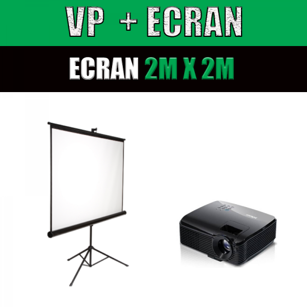 Location PACK VIDEO - vidéoprojecteur + Ecran