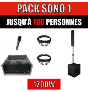 Location PACK SONO 1 - Jusqu'à 100 personnes - Xl Sono