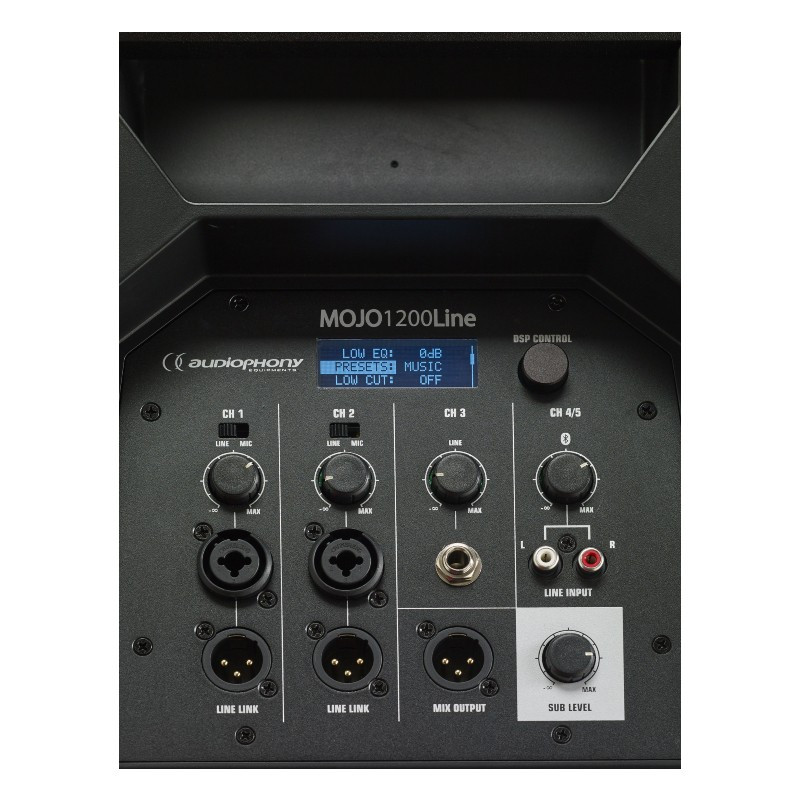 Location Mojo2000 Audiophony - vue table de mixage  - Xl Sono