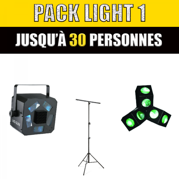 PACK LIGHT 1 - Jusqu'à 30 personnes - Xl Sono